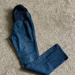 Indigo blue size medium long bootcut jeans
